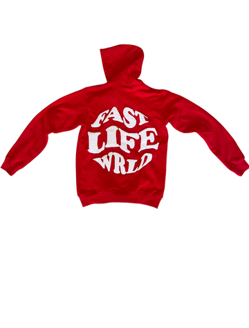 Red Fast Life Wrld Hoodie